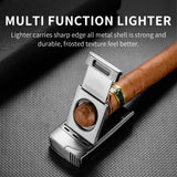Allume-Cigare Coupe-Vent Portable 3 en 1, Guillotine de Luxe, Voyage Cigarloong