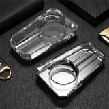 Cendrier à Cigares en Cristal Transparent Grand Diamètre