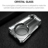Cendrier à Cigares en Cristal Transparent Grand Diamètre
