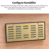 Boîte Hydratante pour Cigares de Grande Capacité, Cèdre Multicouche, 150 Pièces Cigarloong