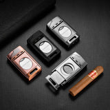 Allume-Cigare Coupe-Vent Portable 3 en 1, Guillotine de Luxe, Voyage Cigarloong