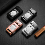 Allume-Cigare Coupe-Vent Portable 3 en 1, Guillotine de Luxe, Voyage Cigarloong