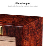 Armoire Humidor en Bois Massif de Cèdre Espagnol, 4 Couches Cigarloong