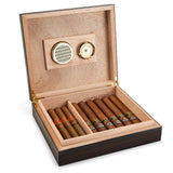 Humidor en Bois de Cèdre pour 35 Cigares, Finition Piano