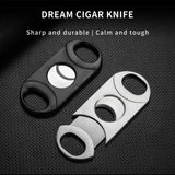 Coupe-Cigare Tranchant Guillotine Portable en Métal, Lame Épaisse Cigarloong