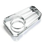 Cendrier à Cigares en Cristal Transparent Grand Diamètre
