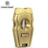 Coupe-Cigare 3 en 1, Coupe en V avec Perceuse Ronde, Porte-Cigare Portable de Voyage Cigarloong