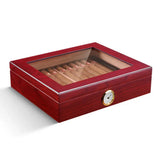 Boîte à Cigares en Bois avec Humidificateur, Étui de Voyage 35 Cigares Cigarloong