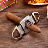 Coupe-Cigare Inox Bronze Gravé - Cigarium™