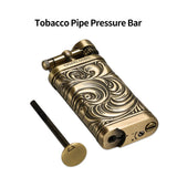 Briquet à Pipe en Acier Brossé, Coupe-Vent, Vintage Cigarloong