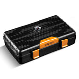 Étui à Cigares Portable Super Léger, Argent et Noir, Voyage, Boîte Cadeau Cigarloong