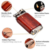 Briquet à Gaz Butane Coupe-Vent, Torche Allume-Cigare Gonflable, Cadeau pour Hommes Cigarloong