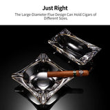 Cendrier à Cigares en Cristal Créatif, 3 Tailles Disponibles Cigarloong