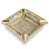 Cendrier à Cigares en Cuivre et Métal, Grand Diamètre, Sculpture Bronze Classique Cigarloong