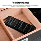 Humidificateur de Cigares de Luxe, Bois de Cèdre Coupe-Vent, Hygromètre, 45 Cigares Cigarloong