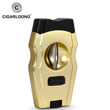 Coupe-Cigare 3 en 1, Coupe en V avec Perceuse Ronde, Porte-Cigare Portable de Voyage Cigarloong