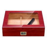Boîte à Cigares en Bois avec Humidificateur, Étui de Voyage 35 Cigares Cigarloong