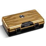 Étui à Cigares Portable Super Léger, Argent et Noir, Voyage, Boîte Cadeau Cigarloong