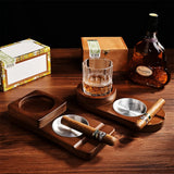 Cendrier à Cigares Rétro Classique, Porte-Gobelet à Whisky Créatif, Multifonction Cigarloong