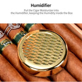 Boîte à Cigares avec Hygromètre, Grande Boîte de Bureau, 50 Cigares Cigarloong