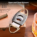 Coupe-Cigare en Acier Inoxydable, Double Tranchant Bronze Gravé, Guillotine Cigarloong