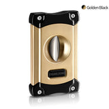 Coupe-Cigare Portable 3 en 1, Coupe en V avec Perceuse, Porte-Cigare, Acier Inoxydable Cigarloong