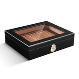 Boîte à Cigares en Bois avec Humidificateur, Étui de Voyage 35 Cigares Cigarloong