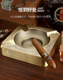 Cendrier à Cigares en Titane, Quatre Repos, Grande Décoration Résistante aux Rayures Cigarloong