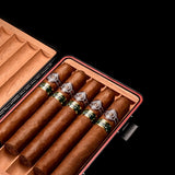 Étui à Cigares Doublé Bois de Cèdre, Étanche, 5 Places Cigarloong