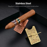 Support à Cigares en Acier Inoxydable, Pliable, Sculpté, Gadget de Voyage Cigarloong