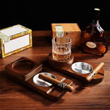 Cendrier Cigares Rétro Porte-Gobelet Whisky - Cigarium™