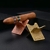 Support à Cigares en Acier Inoxydable, Pliable, Sculpté, Gadget de Voyage Cigarloong