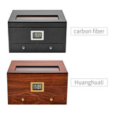 Humidificateur de Cigares de Luxe, Bois de Cèdre Coupe-Vent, Hygromètre, 45 Cigares Cigarloong