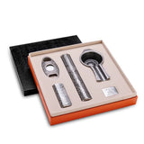 Ensemble de 4 Cendriers à Cigares de Voyage, Briquet, Coupe-Cigare, Boîte Cadeau Cigarloong