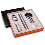 Ensemble de 4 Cendriers à Cigares de Voyage, Briquet, Coupe-Cigare, Boîte Cadeau Cigarloong