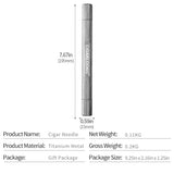 Aiguille Perceuse à Cigare en Acier Inoxydable, Portable Cigarloong