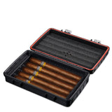 Étui à Cigares Portable Super Léger, Argent et Noir, Voyage, Boîte Cadeau Cigarloong
