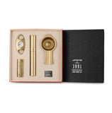 Ensemble de 4 Cendriers à Cigares de Voyage, Briquet, Coupe-Cigare, Boîte Cadeau Cigarloong