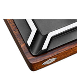 Cendrier à Cigares Carré, Base en Bois, Fente en Métal, Luxe Rétro Cigarloong