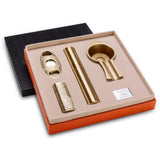Ensemble de 4 Cendriers à Cigares de Voyage, Briquet, Coupe-Cigare, Boîte Cadeau Cigarloong
