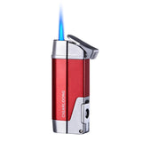 Briquet à Gaz Butane Rechargeable, Coupe-Vent, Flamme à 4 Jets Cigarloong