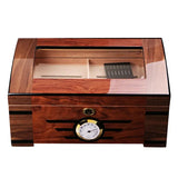 Humidor à Cigares en Bois de Cèdre Massif, Double Couche, Grande Capacité Cigarloong