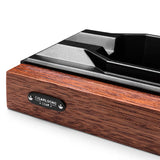 Cendrier à Cigares Carré, Base en Bois, Fente en Métal, Luxe Rétro Cigarloong