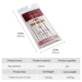 Cure-Pipes en Coton, Lot de 100