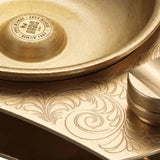 Cendrier à Cigares Doré en Forme de Cuillère, Luxe Voyage Cigarloong