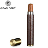 Tube à Cigare en Bois d'Ébène, Portable, Branche Unique Cigarloong