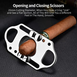 Coupe-Cigare Guillotine en Acier Inoxydable, Lame Tranchante Cigarloong