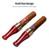 Porte-Tube à Cigare en Résine Effet Cuivre, Buse de Fumée Cigarloong