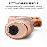Briquet à Gaz Butane Rechargeable, Coupe-Vent, Flamme à 4 Jets Cigarloong