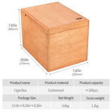 Armoire à Cigares de Grande Capacité, Bois de Cèdre Pur, Écologique, Sans Peinture Cigarloong